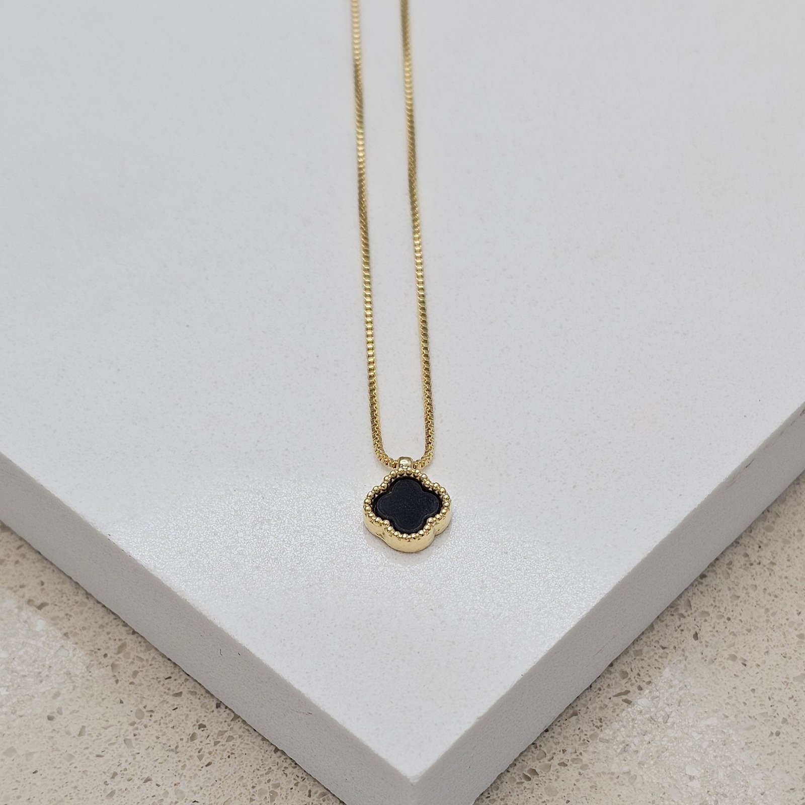 CADENA VENECIANA TREBOL X1 6MM 41CM